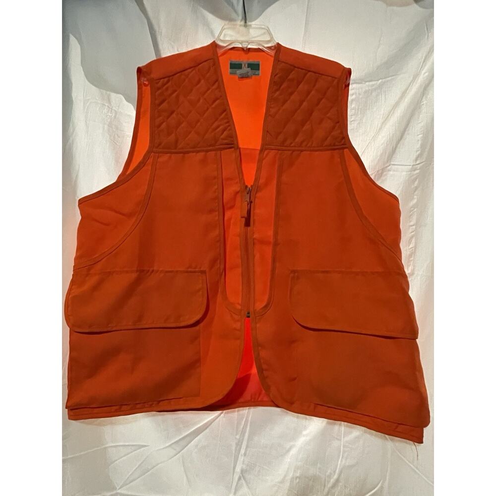 Game Winner Sportswear HUNTING VEST Blaze Orange Size XL Hunter Ammo Pockets